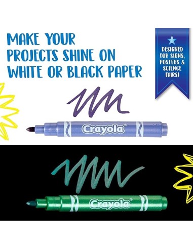 Crayola Pennarelli Metallizzati – 6 Colori Creativi | Shopincasa.it