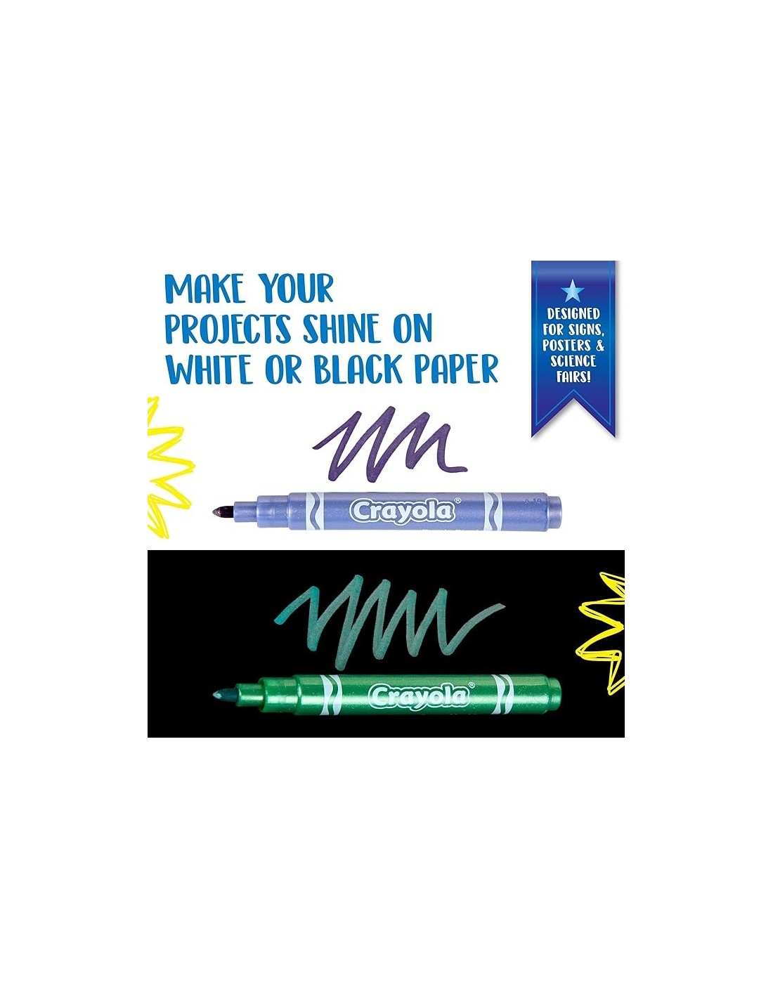 Crayola Pennarelli Metallizzati – 6 Colori Creativi | Shopincasa.it