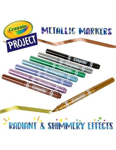 Crayola Pennarelli Metallizzati – 6 Colori Creativi | Shopincasa.it