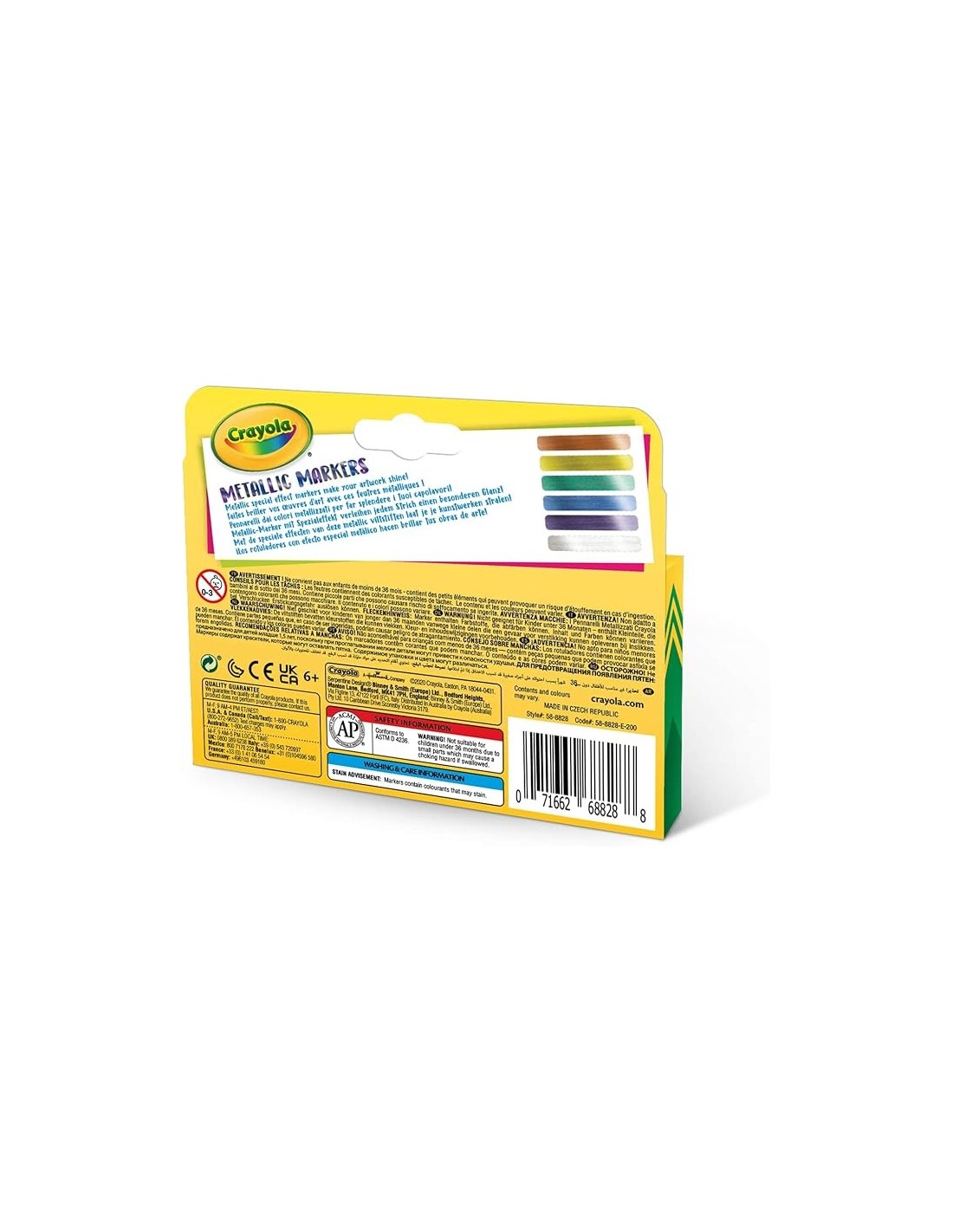Crayola Pennarelli Metallizzati – 6 Colori Creativi | Shopincasa.it