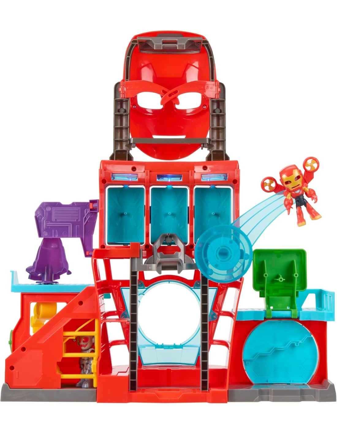 Playset Iron Quarters Iron Man Marvel luci suoni Ultron 7,6 cm | shopincasa.it