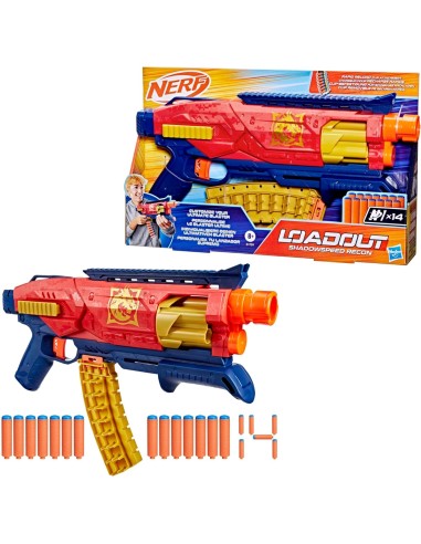 Blaster Nerf Loadout Shadowspeed Recon con 14 dardi | shopincasa.it