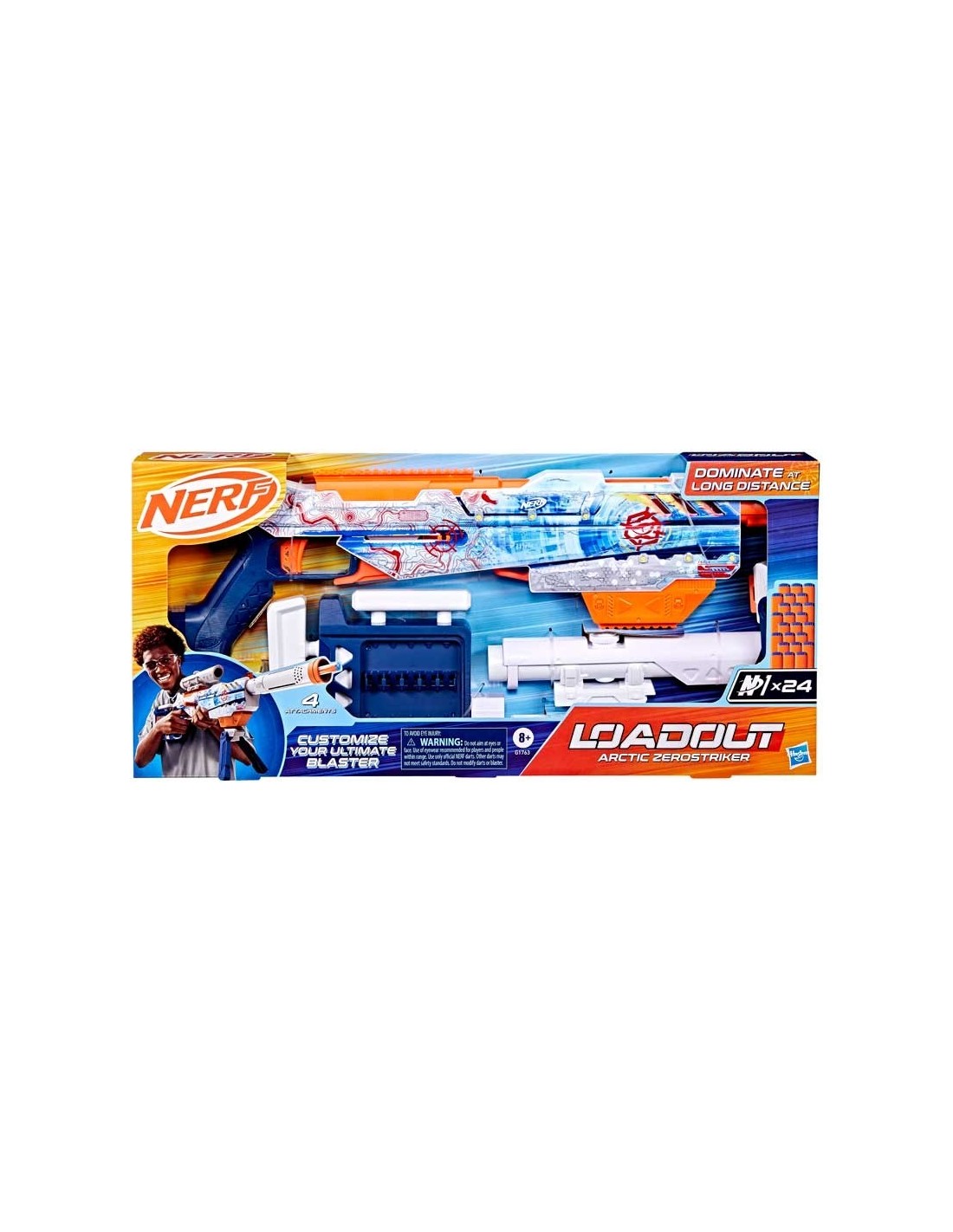 Blaster Nerf Arctic Zerostriker con 24 dardi N1 | shopincasa.it