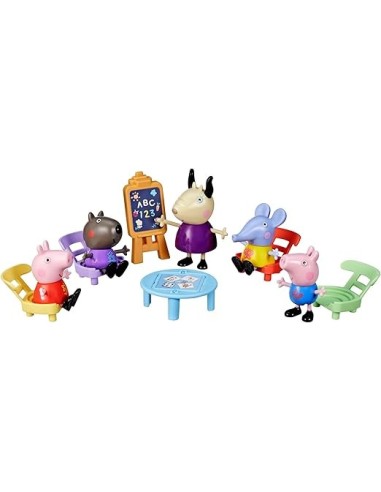Playset Peppa Pig con 5 figure e tavolo gioco | shopincasa.it