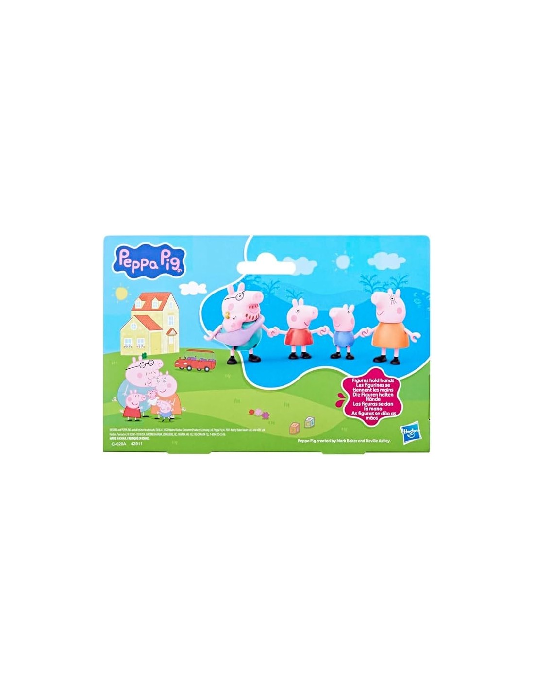 Peppa Pig famiglia 5 figure poseable ca. 7,5 cm | shopincasa.it