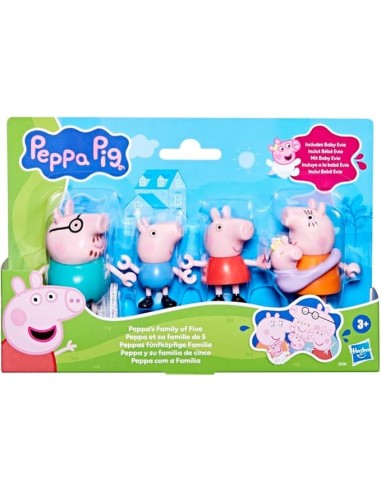 Peppa Pig famiglia 5 figure poseable ca. 7,5 cm | shopincasa.it