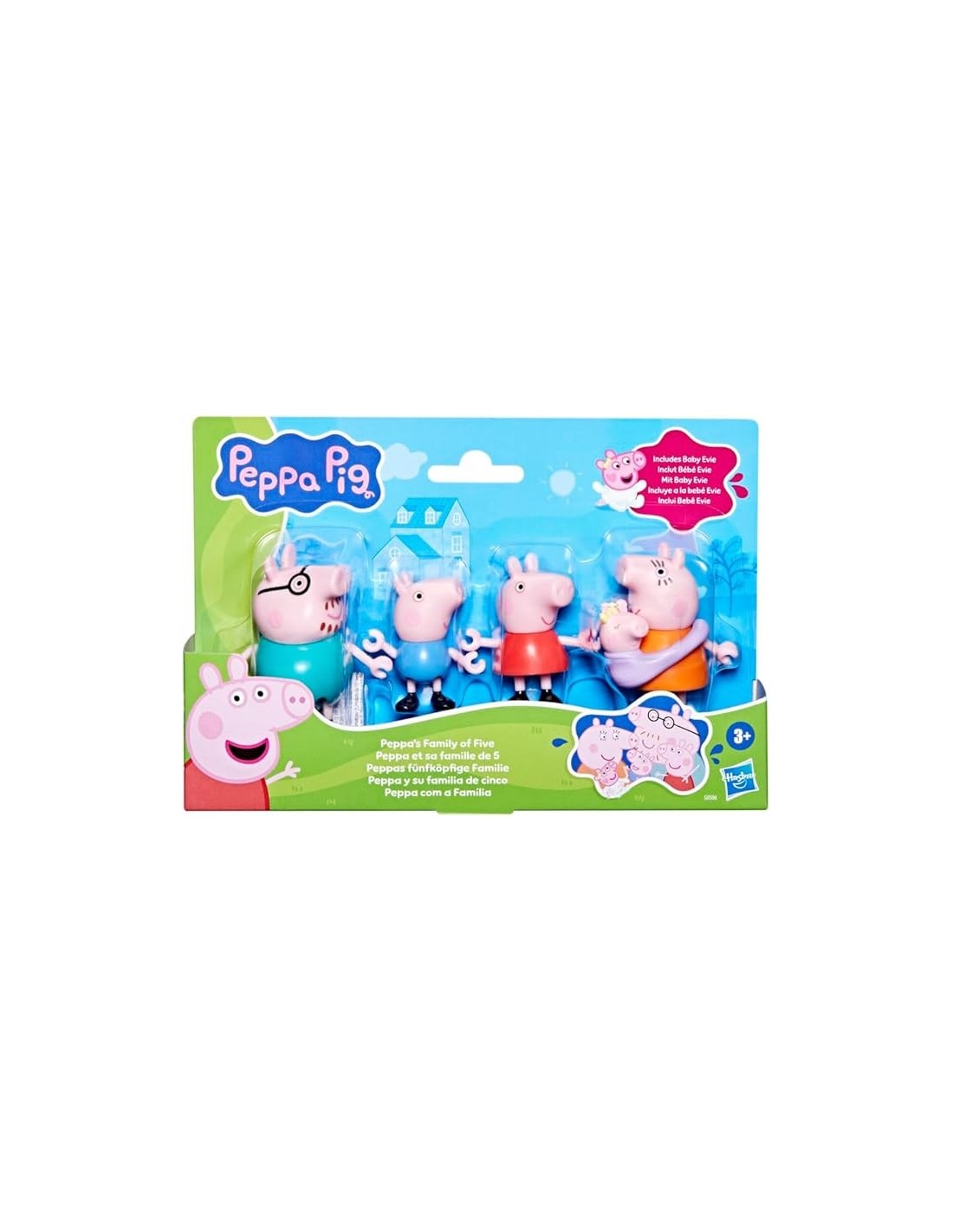 Peppa Pig famiglia 5 figure poseable ca. 7,5 cm | shopincasa.it