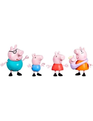 Peppa Pig famiglia 5 figure poseable ca. 7,5 cm | shopincasa.it