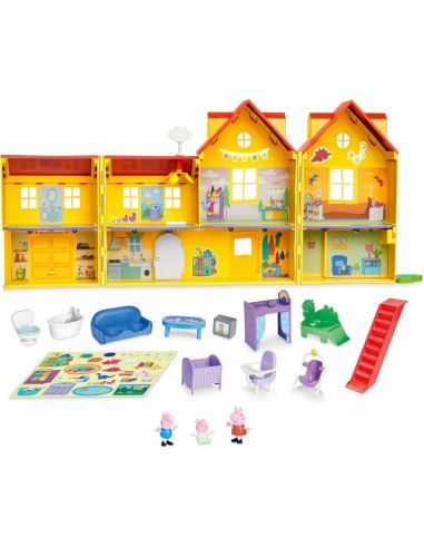 Peppa Pig grande casa playset due piani con accessori | shopincasa.it