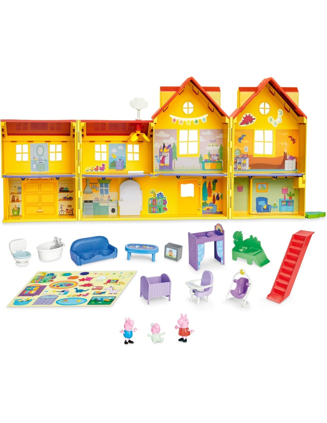 Peppa Pig grande casa playset due piani con accessori | shopincasa.it