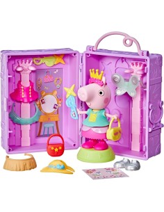 Peppa Pig guardaroba playset con figura 15 cm e accessori in custodia | shopincasa.it 2