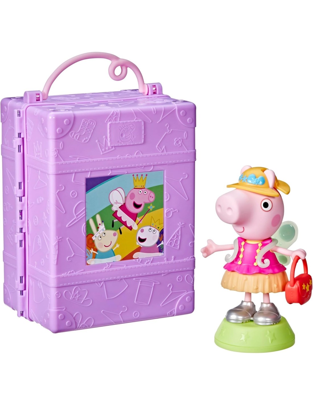 Peppa Pig guardaroba playset con figura 15 cm e accessori in custodia | shopincasa.it