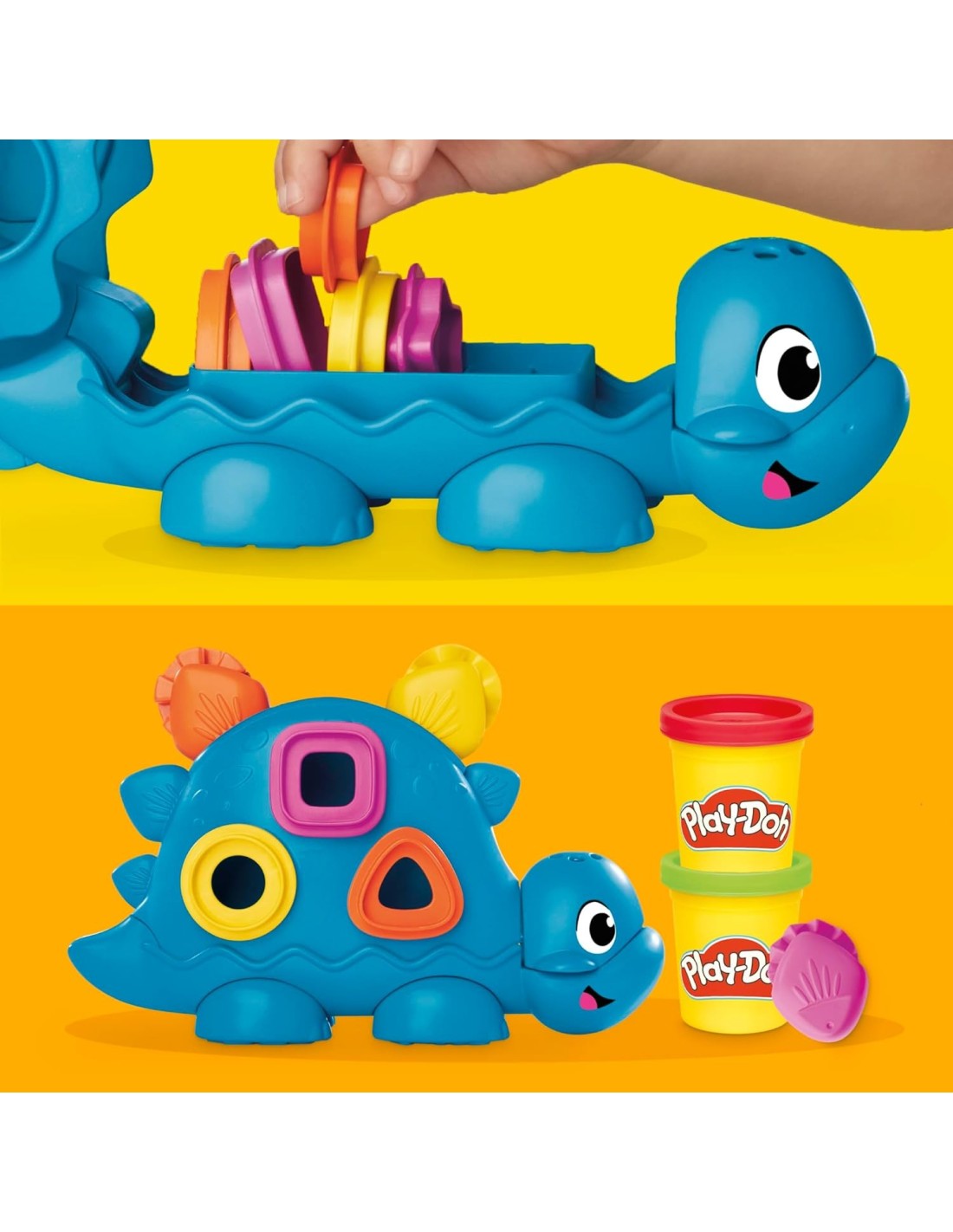 Play-Doh Dinosauro Forme e Colori con 6 vasetti di pasta modellabile e accessori | shopincasa.it
