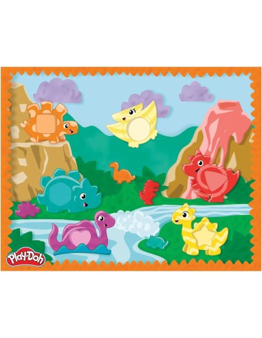 Play-Doh Dinosauro Forme e Colori con 6 vasetti di pasta modellabile e accessori | shopincasa.it