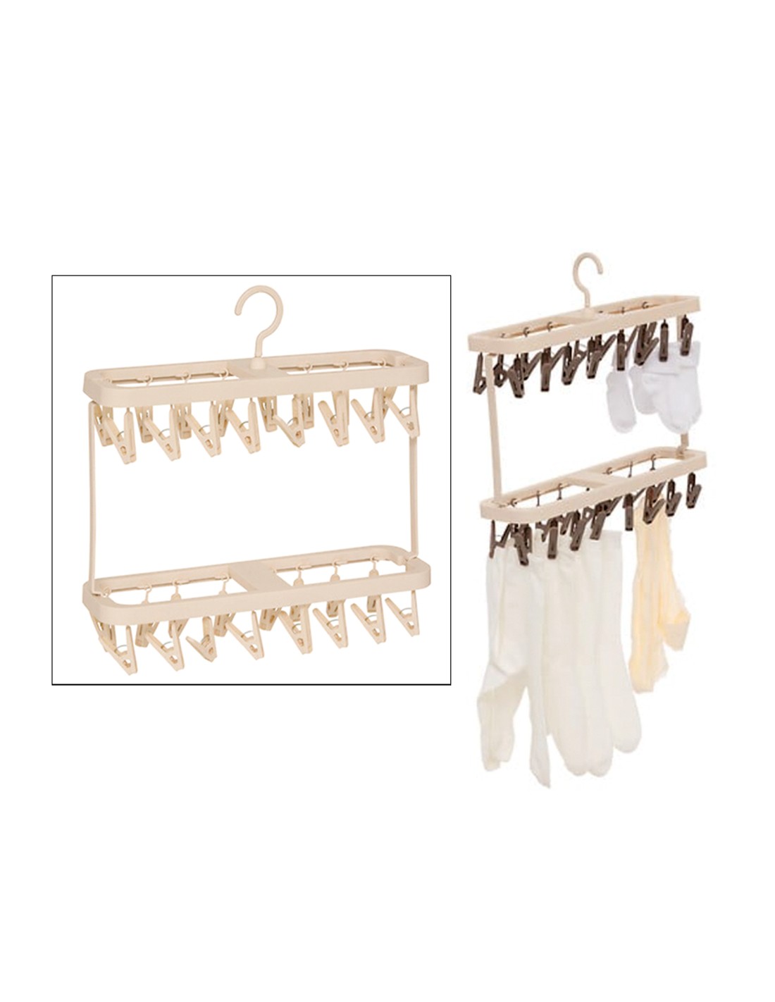 STENDIBIANCHERIA 206769 32 MOLLETTE 40X12X43CM BEIGE