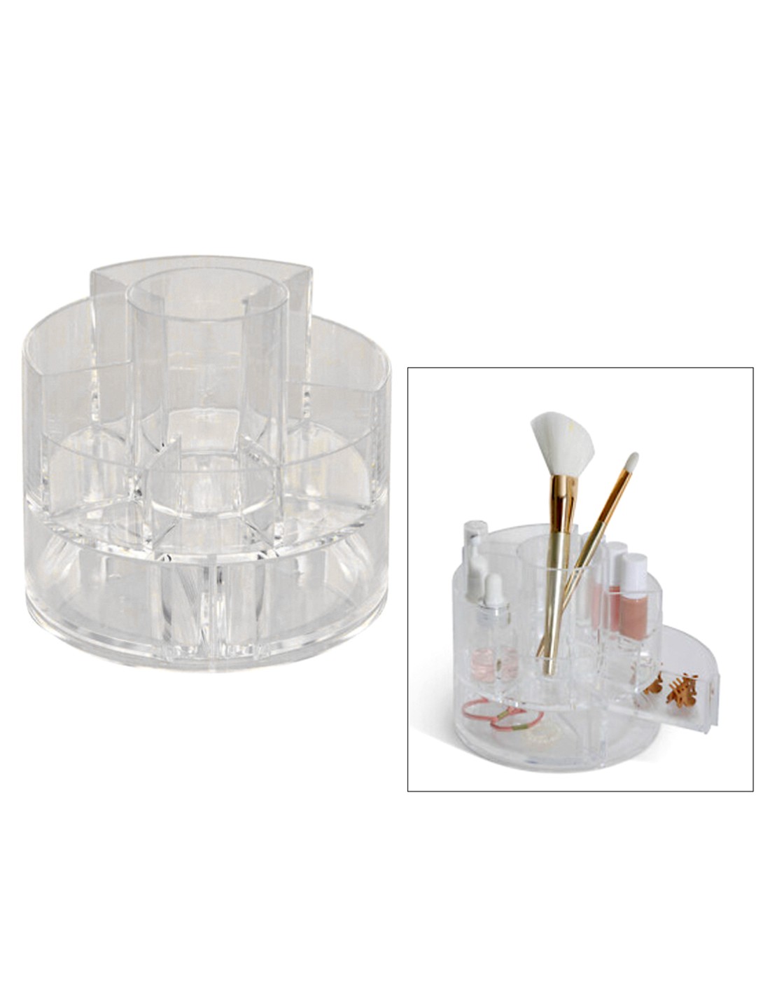 ORGANIZER 211444 SELENA 15X14CM PLASTICA TRASPARENTE