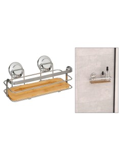 MENSOLA BAGNO 211448 VENTERRA 25X13X11CM BAMBOO/METALLO