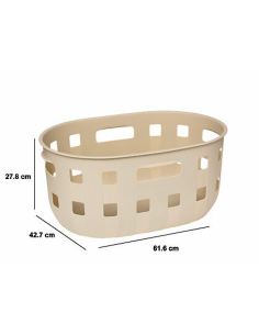 CESTO PORTABIANCHERIA 213203 HARMONY 50LT PLASTICA 61X43X28CM