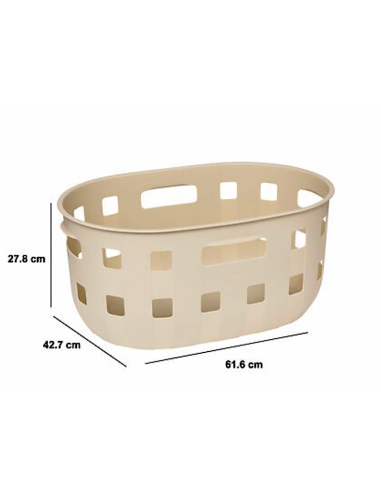 CESTO PORTABIANCHERIA 213203 HARMONY 50LT PLASTICA 61X43X28CM