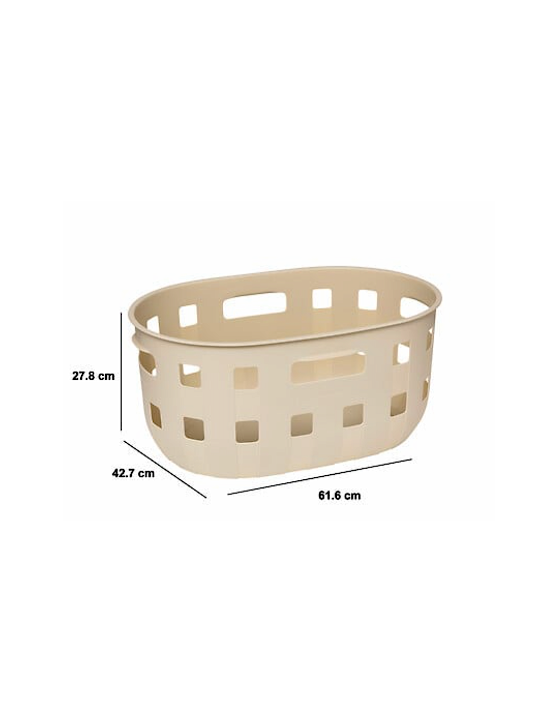 CESTO PORTABIANCHERIA 213203 HARMONY 50LT PLASTICA 61X43X28CM