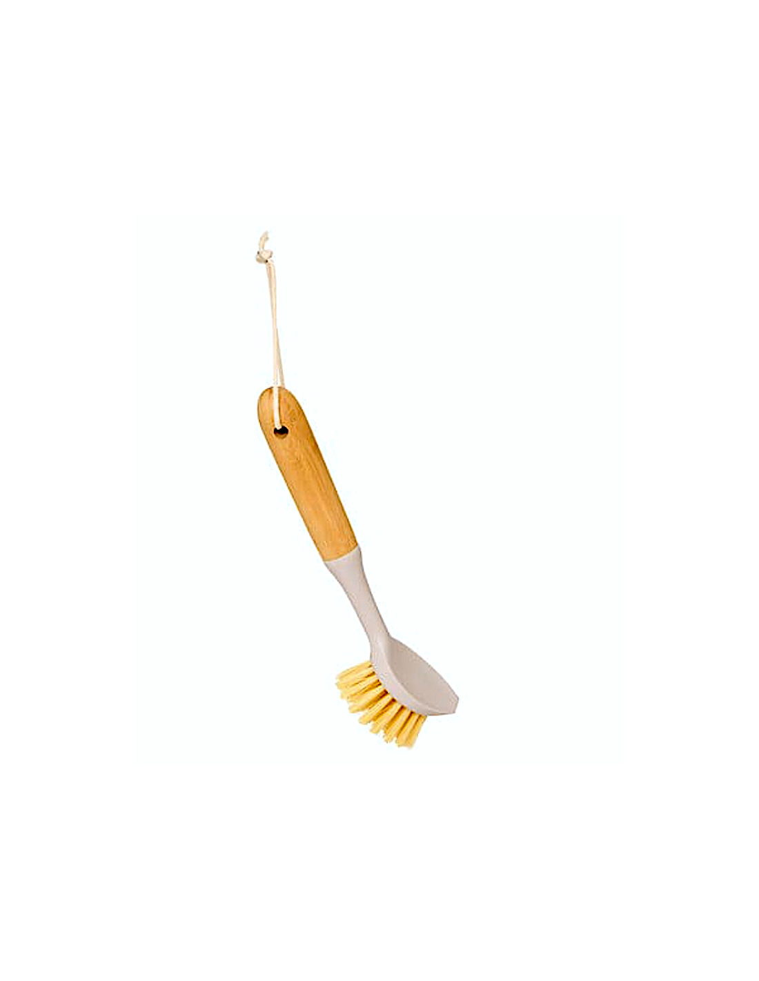 SPAZZOLA PIATTI 213230 22CM PLASTICA/BAMBOO BEIGE
