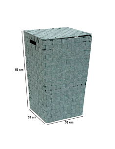 PORTABIANCHERIA 213342C LISE VERDE 33X33X53CM POLIESTERE