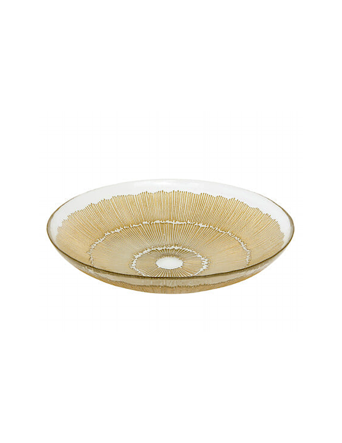 Piatto da portata Celeste vetro dorato 30 cm – shopincasa.it
