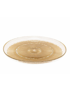 Sottopiatto Céleste in vetro dorato Ø33 cm | shopincasa.it
