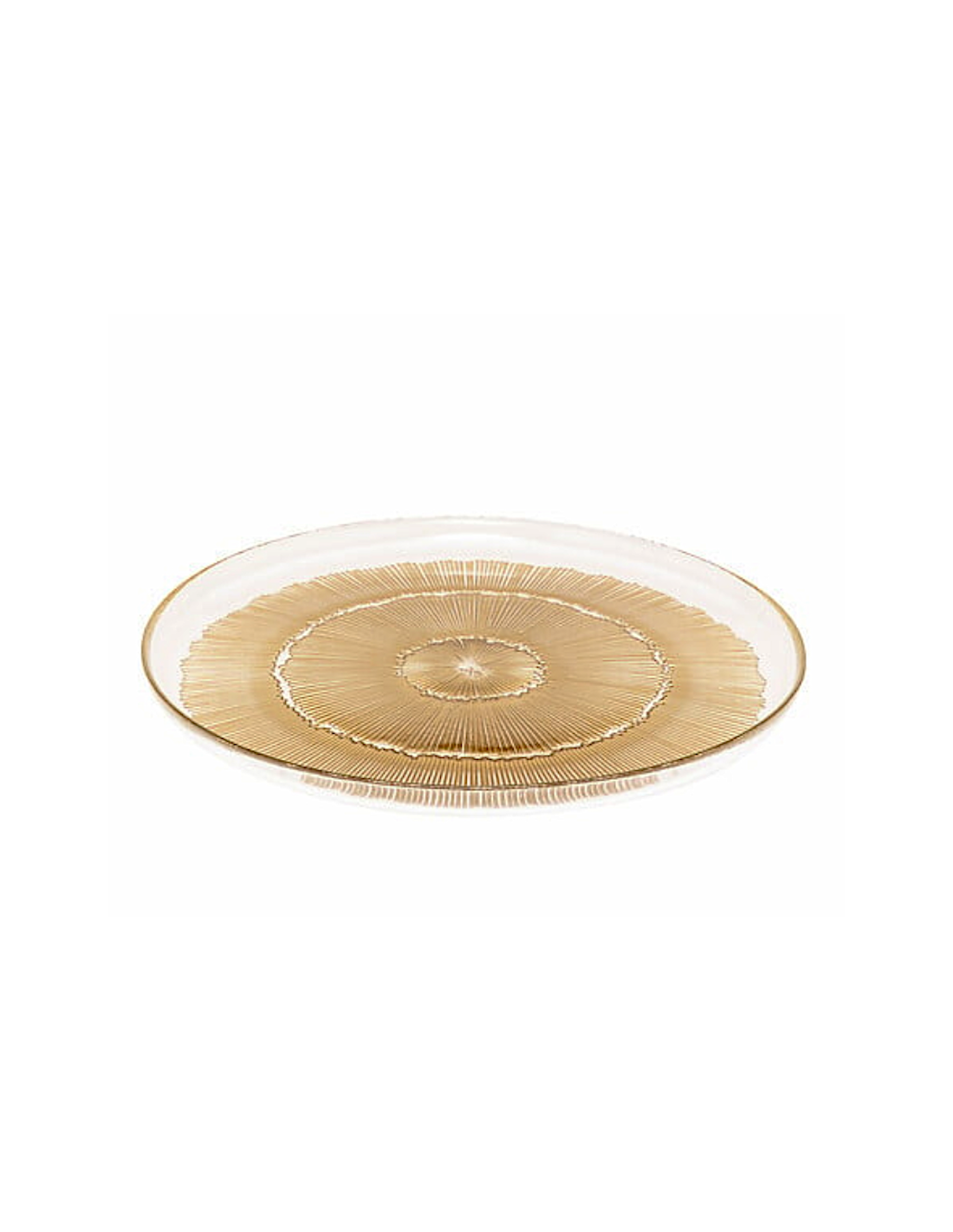 Sottopiatto Céleste in vetro dorato Ø33 cm | shopincasa.it