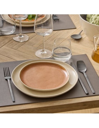 PIATTI: vendita online Piatto da Dessert Wonja, Ø 21 cm, Ocra, Faience, Collezione Wonja, Stile Etnico in offerta
