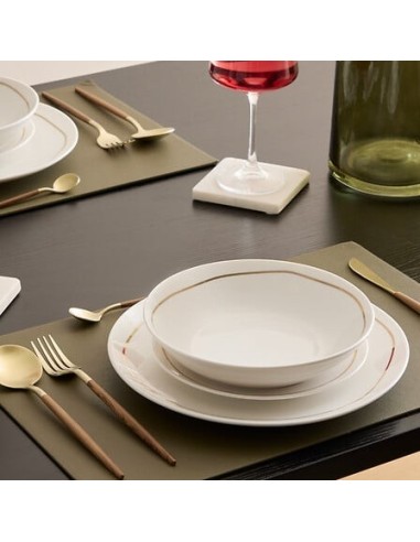 PIATTI: vendita online Piatto Fondo Selena, Ø 20 cm, Bianco, Porcellana, Elegante e Versatile in offerta
