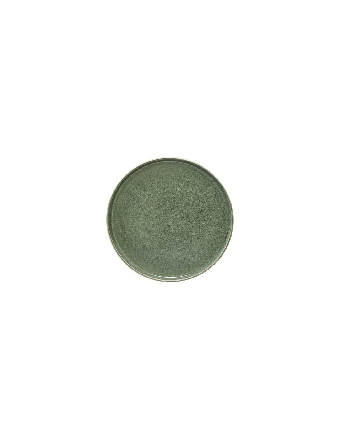PIATTI: vendita online Piatto piano, Terre Inconnue, diametro 27 cm, verde kaki, faience, 26,7 x 2,3 cm in offerta