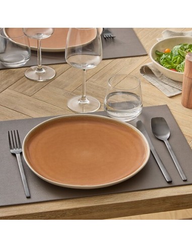 PIATTI: vendita online Piatto piano, Wonja, diametro 27 cm, ocra, faience, 27 x 26,4 x 2,1 cm in offerta