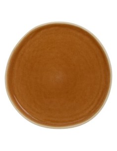 PIATTI: vendita online Piatto piano, Wonja, diametro 27 cm, ocra, faience, 27 x 26,4 x 2,1 cm in offerta