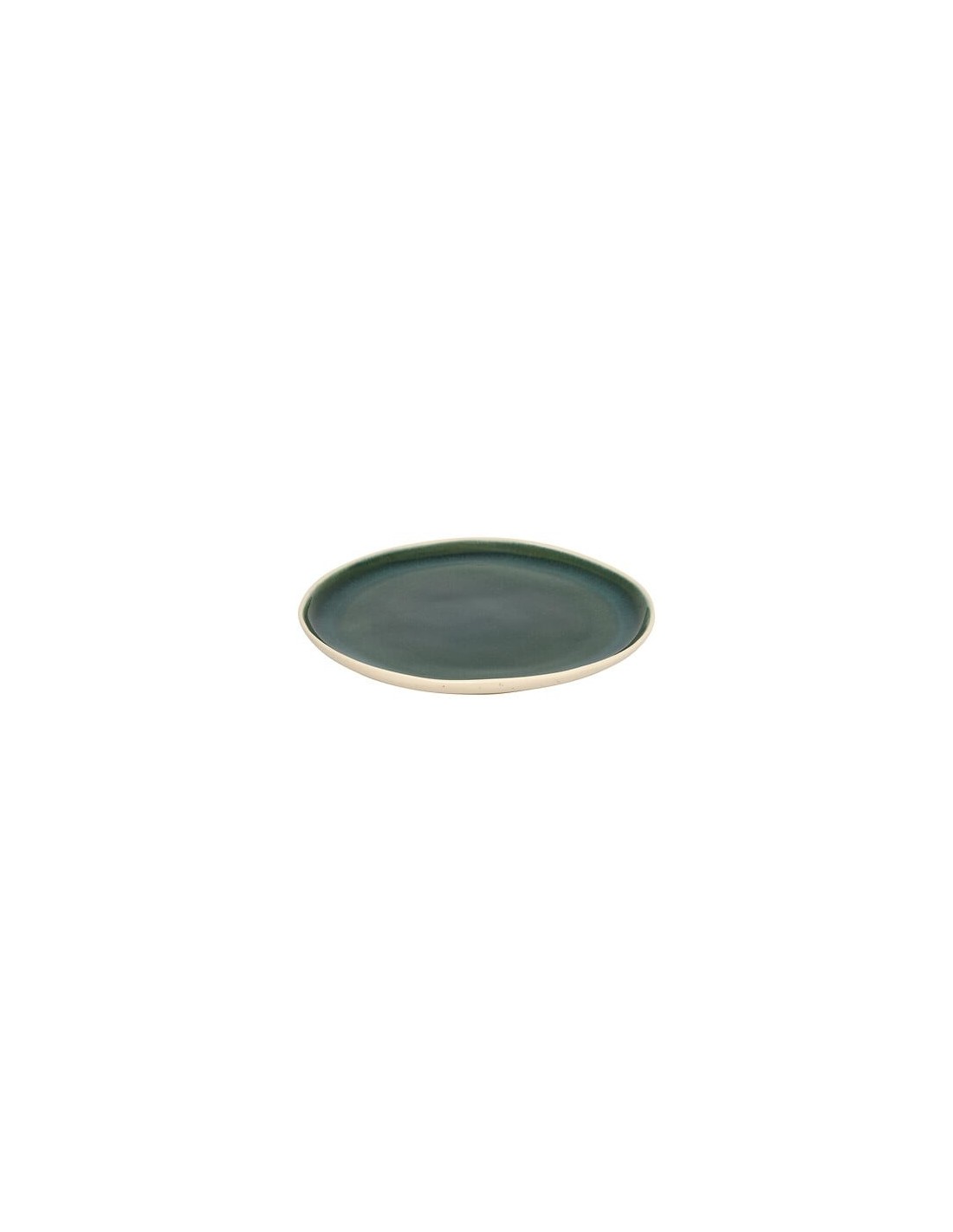 PIATTI: vendita online Piatto piano, Wonja, diametro 27 cm, verde, faience, 27 x 26,4 x 2,1 cm in offerta