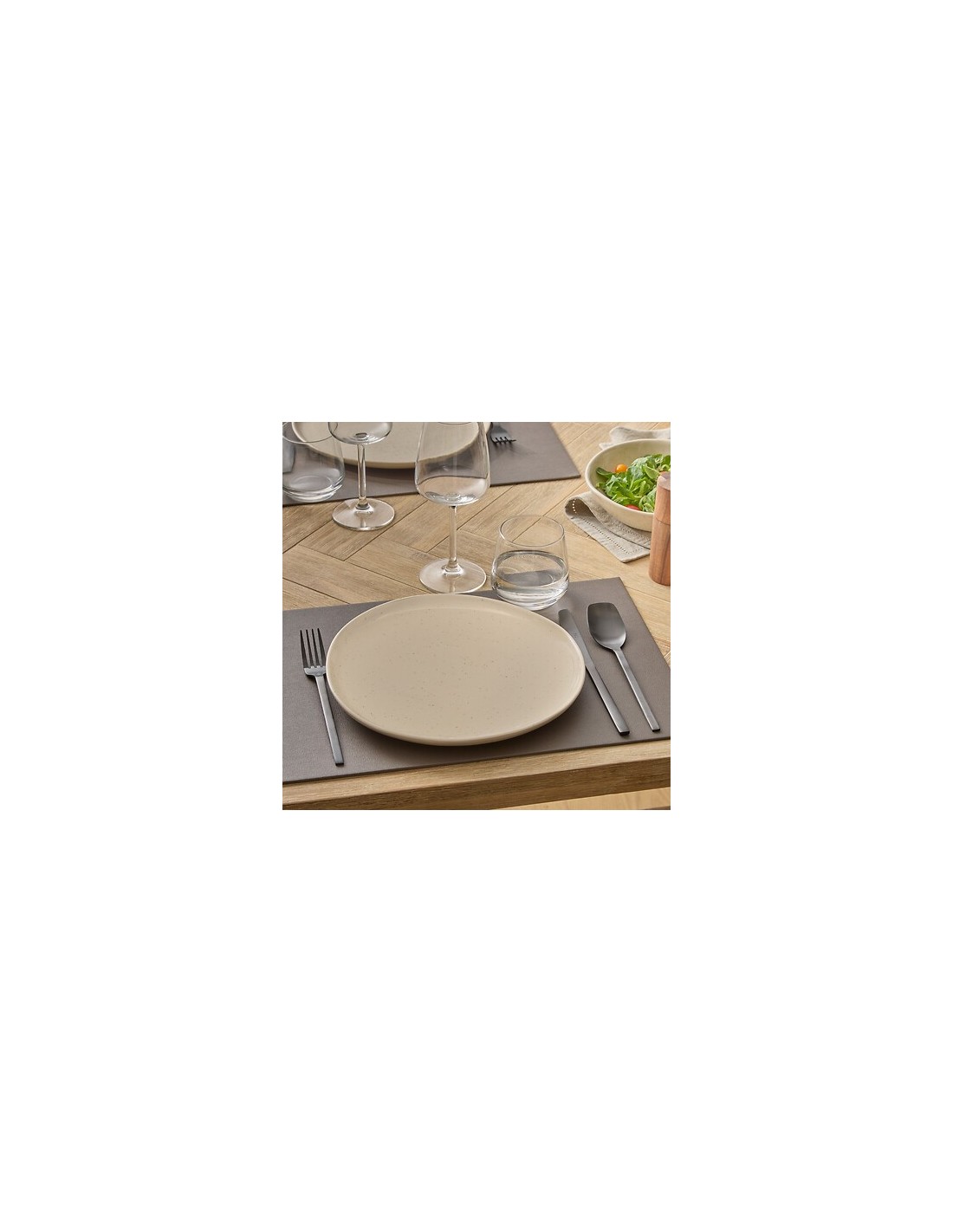 PIATTI: vendita online Piatto piano, Wonja, diametro 27 cm, crema, faience, 27 x 26,4 x 2,1 cm in offerta