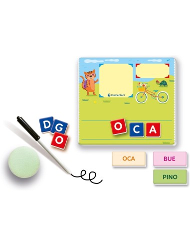 PRESCOLARI: vendita online Sapientino Montessori Clementoni – Imparo a Scrivere per Bambini 4-6 Anni con Lavagna e Lettere Sa...