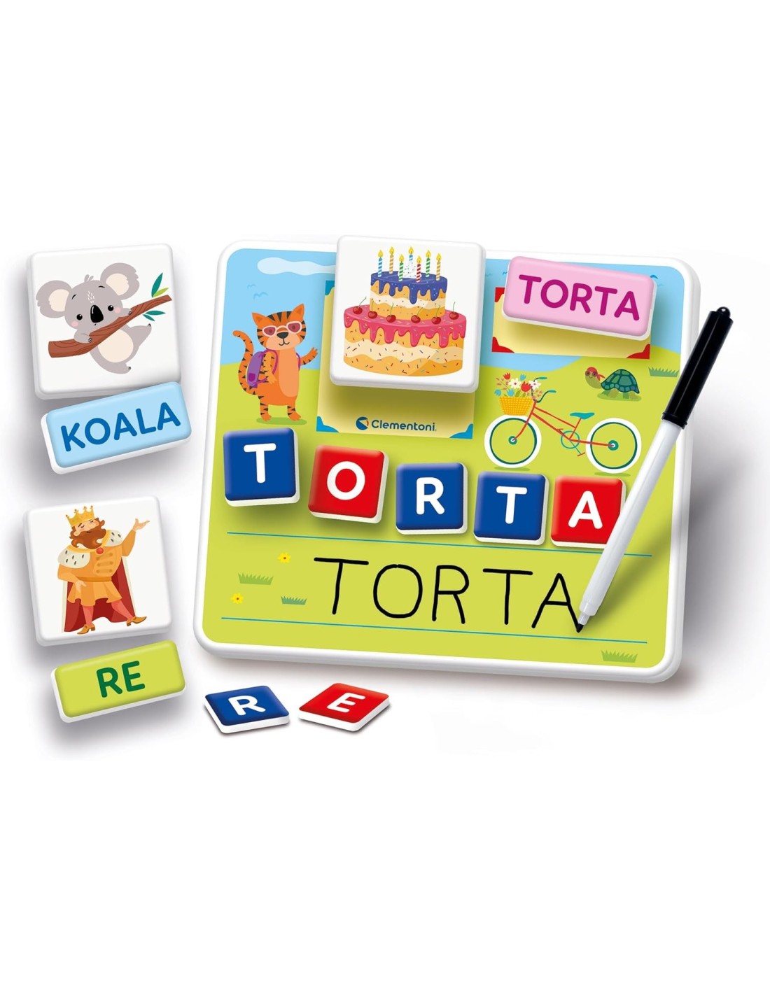 PRESCOLARI: vendita online Sapientino Montessori Clementoni – Imparo a Scrivere per Bambini 4-6 Anni con Lavagna e Lettere Sa...