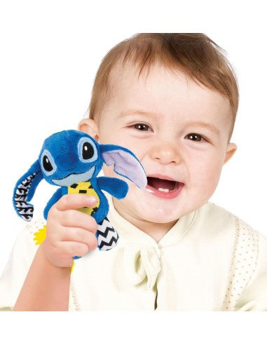 INFANZIA: vendita online Stitch Disney Baby Plush – Sonaglio da Viaggio per Neonati con Anello in offerta