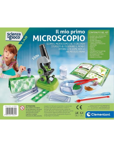 PRESCOLARI: vendita online Scienza e Gioco Il Mio Primo Microscopio – Laboratorio Scientifico Giovane Scienziato 8+ Anni in o...