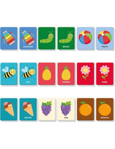 PRESCOLARI: vendita online Clementoni Primo Memo Flashcards – Carte Educative per la Memoria in offerta