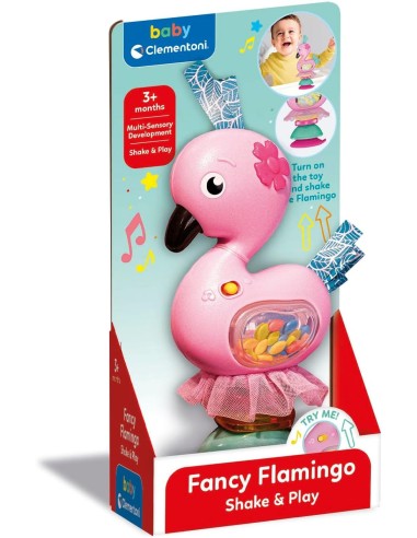 INFANZIA: vendita online Clementoni Fancy Flamingo Sonaglino Interattivo per Prima Infanzia – Melodie e Colori Stimolanti in ...