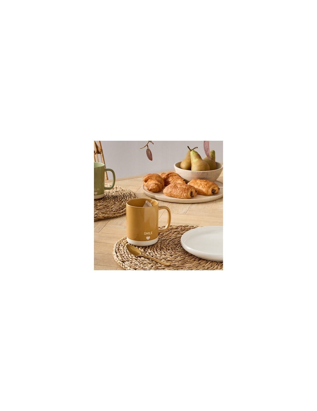 TAZZE CAFFE' E LATTE: vendita online Tazza Relax 42 cl, Newbone assortita, 12 x 8,3 x 10,5 cm, love terracotta mustard in off...