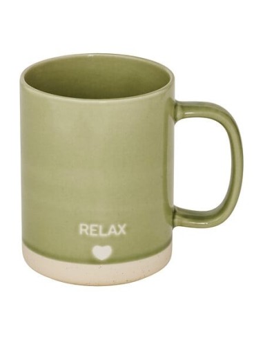 TAZZE CAFFE' E LATTE: vendita online Tazza Relax 42 cl, Newbone assortita, 12 x 8,3 x 10,5 cm, love terracotta mustard in off...