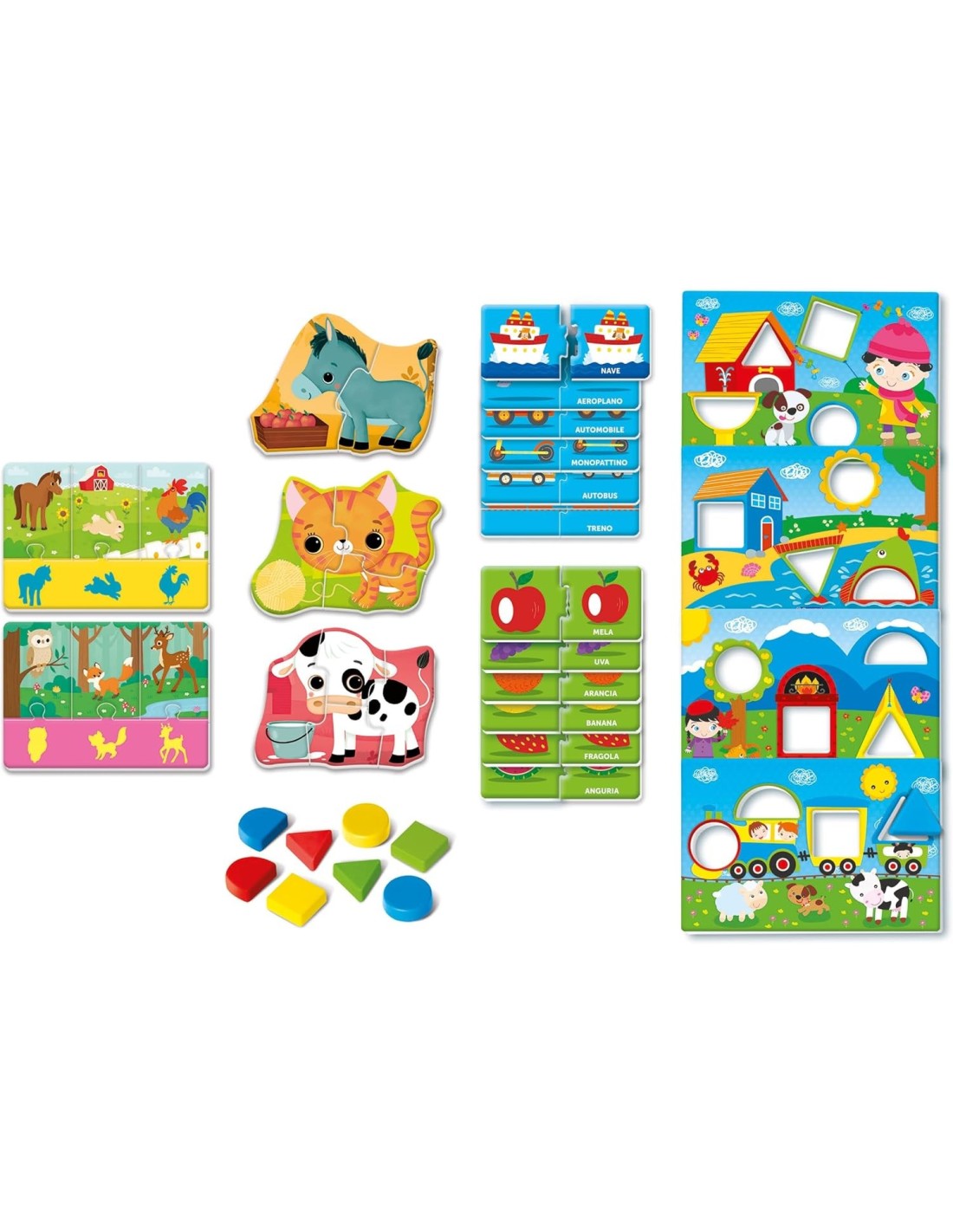 PRESCOLARI: vendita online Clementoni Sapientino Montessori Primi Giochi – Cofanetto Educativo 1-3 Anni in offerta