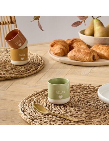TAZZE CAFFE' E LATTE: vendita online Tazzina espresso, Relax, 14 cl, assortita, colori assortiti, diametro 6 cm, newbone in o...