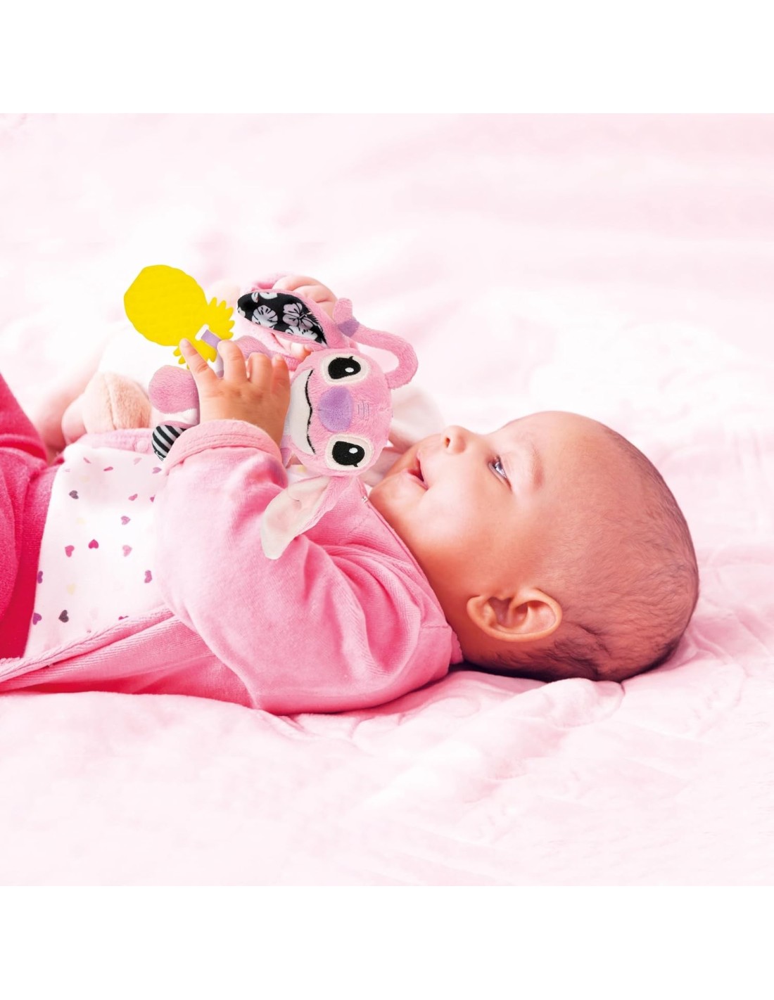 INFANZIA: vendita online Clementoni Disney Baby Stitch Angel Soft Rattle – Sonaglino Multisensoriale Prima Infanzia in offerta