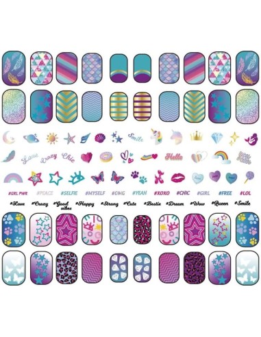 GIOCHI GIRL: vendita online Clementoni Crazy Chic Shiny Nails – Kit Unghie Glow in the Dark per Ragazze in offerta