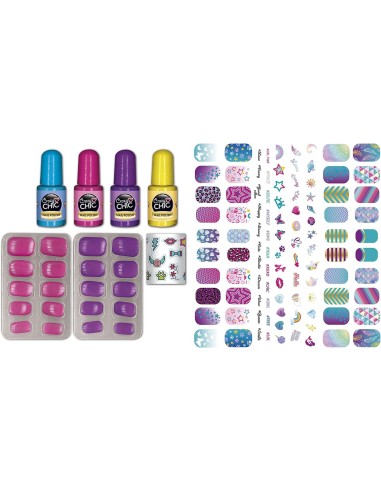 GIOCHI GIRL: vendita online Clementoni Crazy Chic Shiny Nails – Kit Unghie Glow in the Dark per Ragazze in offerta