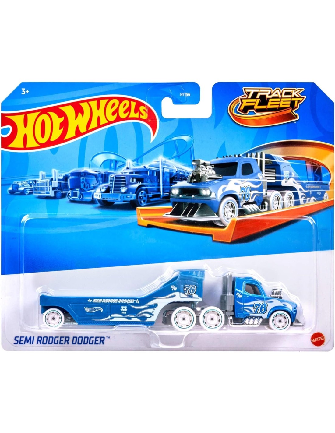 GIOCATTOLO PUBBLICIZZATO: vendita online Hot Wheels Camion da Pista Track Fleet Mattel HYT56 – Veicoli Assortiti con Rimorchi...